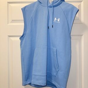 Under Armour Light Blue Sleeveless Hoodie